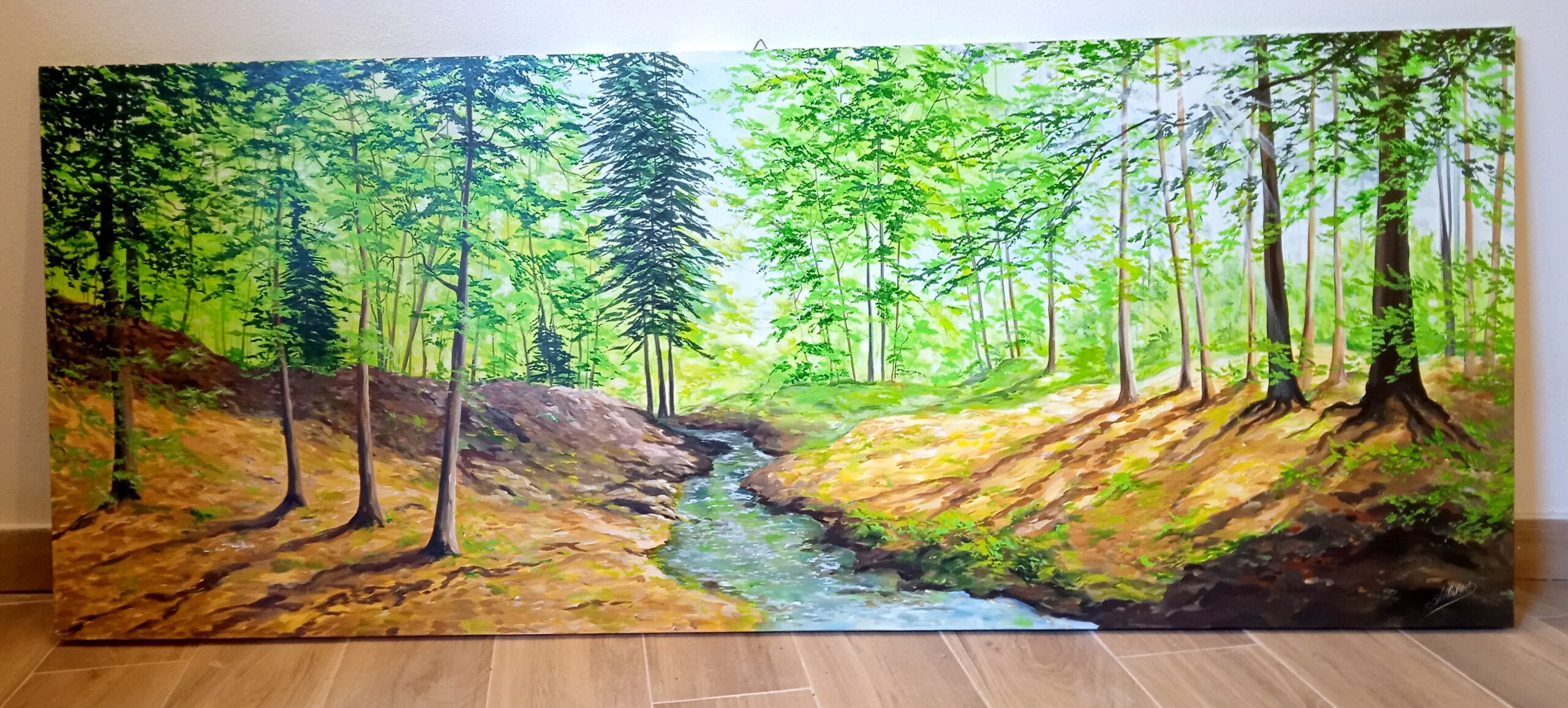 Faggeta,acrilico su tela 150×60